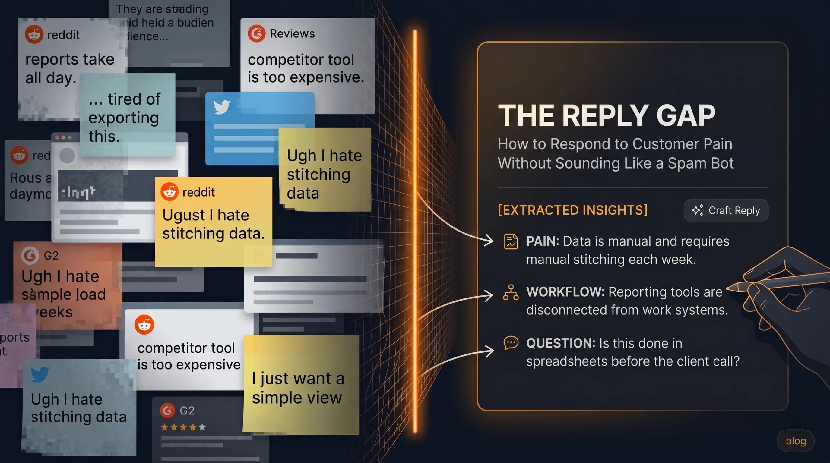 The Reply Gap: How to Respond to Customer Pain Without Sounding Like a Spam Bot